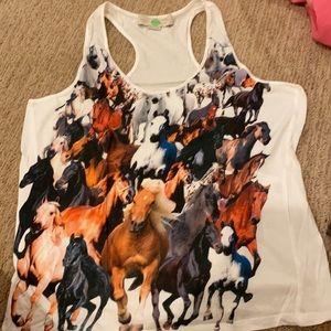 Stella McCartney horse tank top!!